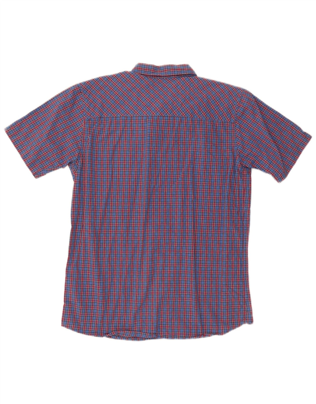 Camicia Quiksilver da bambino a maniche corte, vestibilità regolare, 15-16 anni, a quadri blu