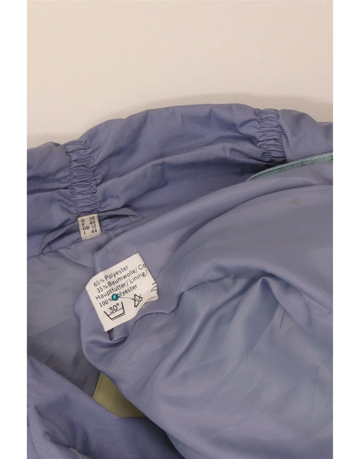 Trench vintage da donna UK 12 Poliestere color block verde medio