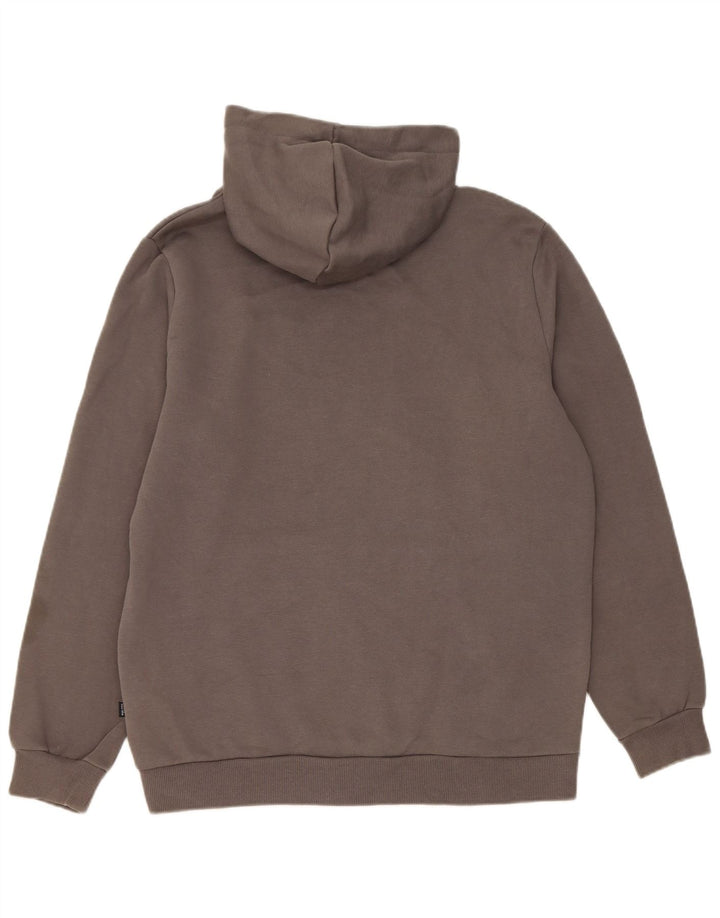 Felpa con cappuccio grafica da uomo Puma in cotone grigio medio