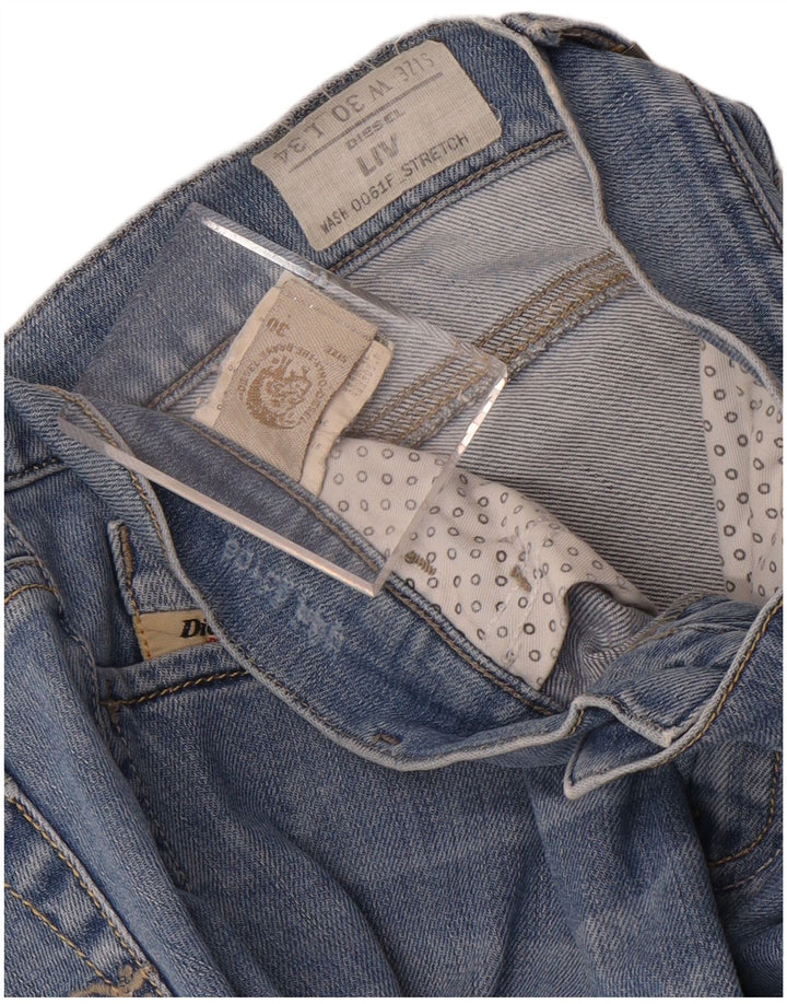 Jeans slim da donna Diesel Liv W30 L30 cotone blu