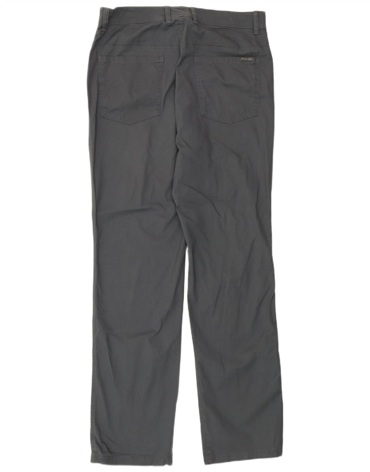Pantaloni casual dritti da uomo Columbia W32 L34 cotone grigio
