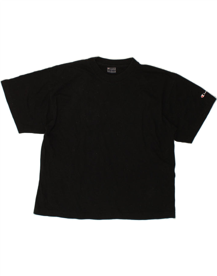 CHAMPION Mens T-Shirt Top Large Black Vintage Champion and Second-Hand Champion from Messina Hembry 
