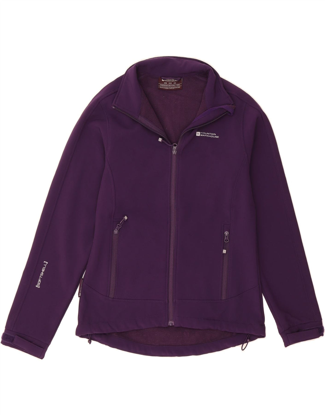MOUNTAIN WAREHOUSE Womens Windbreaker Jacket UK 10 Small Purple Polyester Vintage Mountain Warehouse and Second-Hand Mountain Warehouse from Messina Hembry 