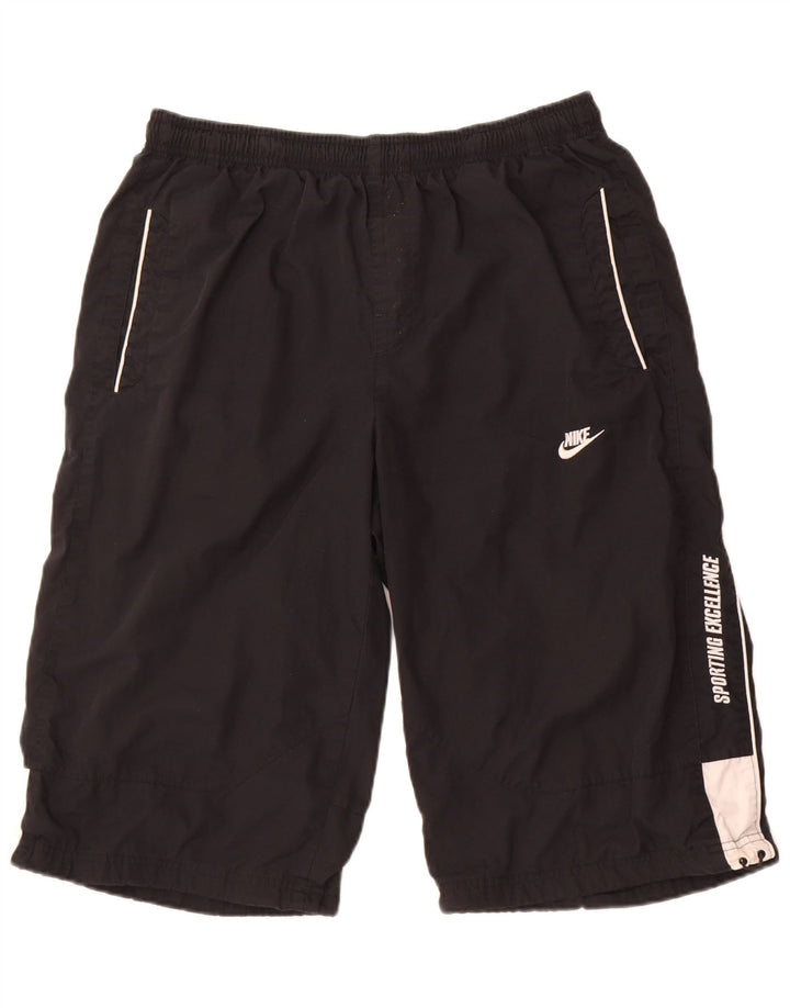 Pantaloncini sportivi da uomo Nike Graphic Bermuda XL in poliestere color block nero