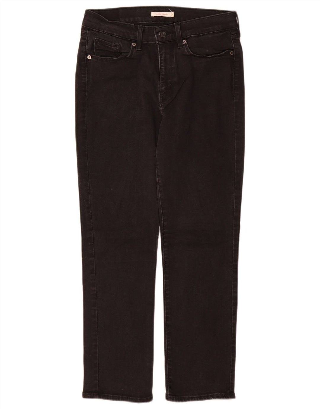 Jeans dritti dalla vestibilità classica da donna Levi's W29 L28 cotone nero