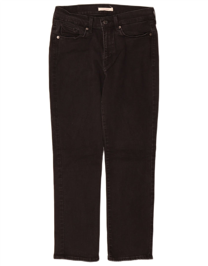 Jeans dritti dalla vestibilità classica da donna Levi's W29 L28 cotone nero