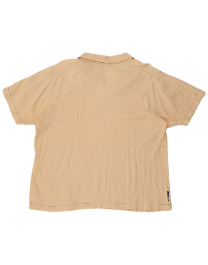 Polo REEBOK da uomo in cotone beige medio