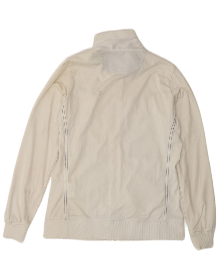 CHAMPION Womens Heritage Fit Tracksuit Top Jacket UK 10 Small White
