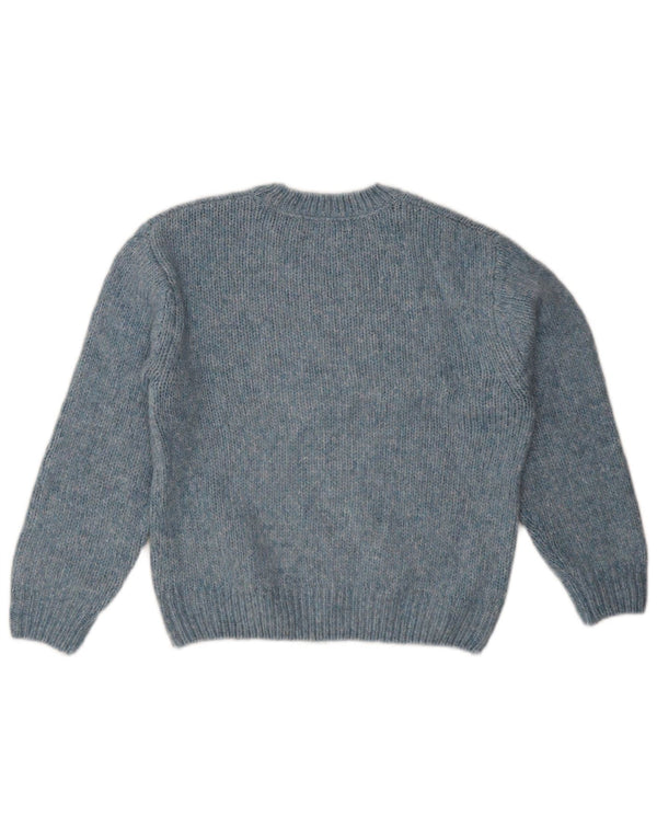 Maglione Zara per ragazze con scollo a barca 11-12 anni blu screziato