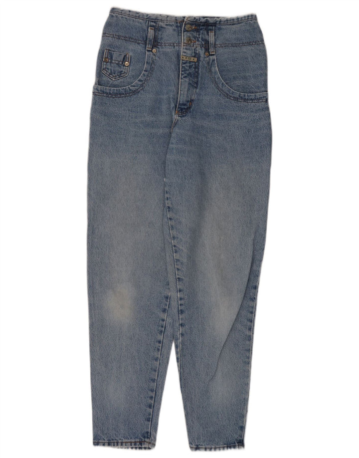 Jeans affusolati da donna vintage medi W28 L29 cotone blu