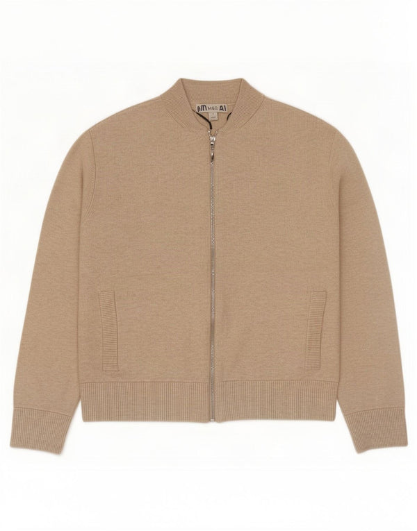 Maglione cardigan da donna Marks & Spencer UK 10 Small Beige Viscosa