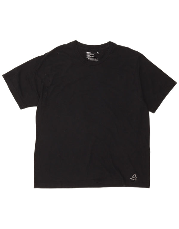 T-shirt da uomo REEBOK Top XL in cotone nero