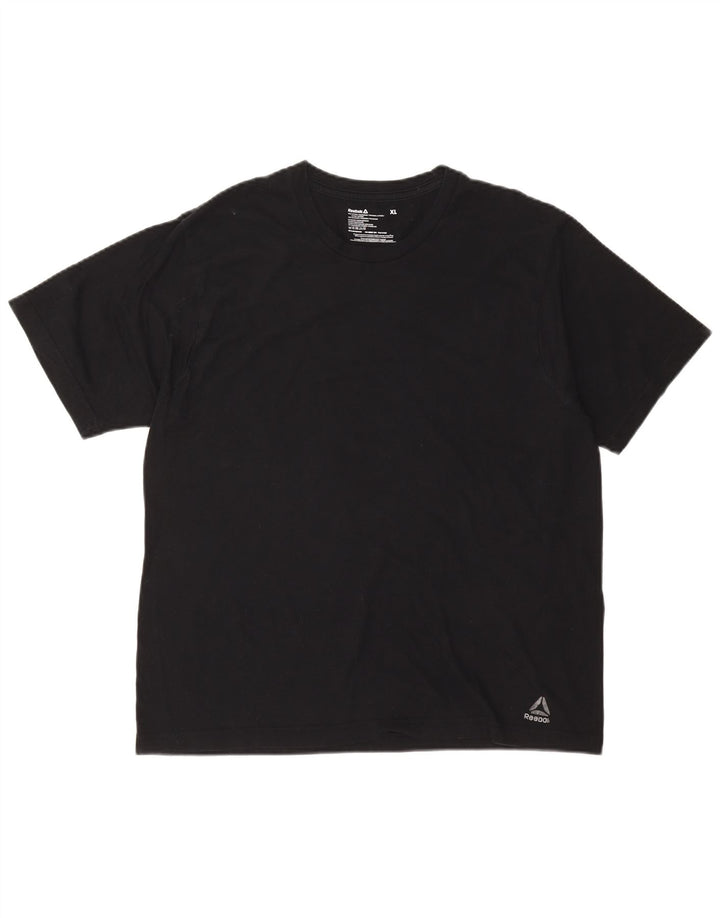 T-shirt da uomo REEBOK Top XL in cotone nero