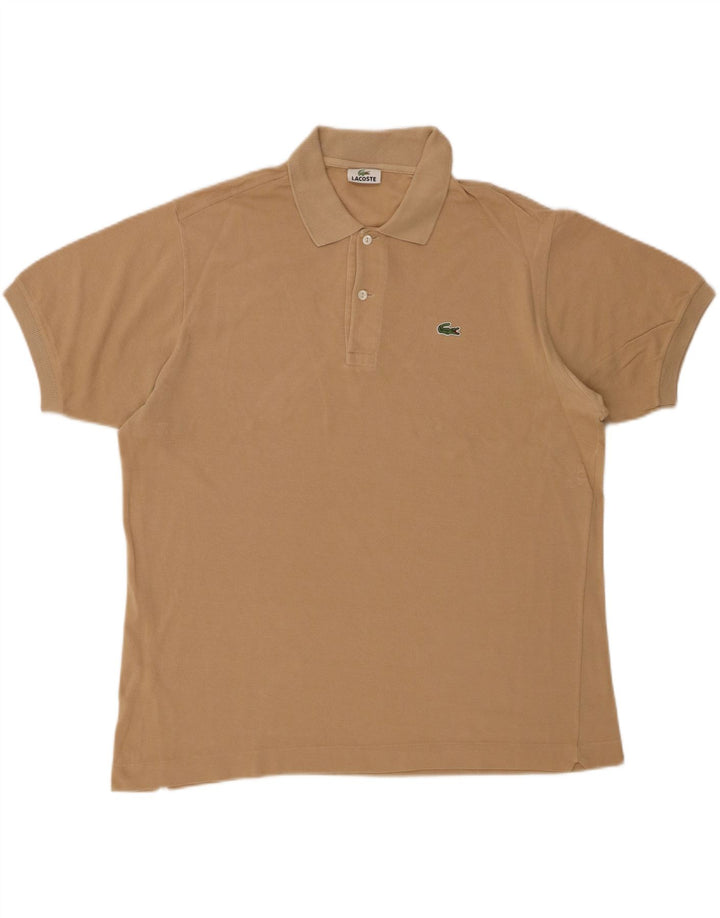 Polo da uomo LACOSTE taglia 5 grande in cotone beige