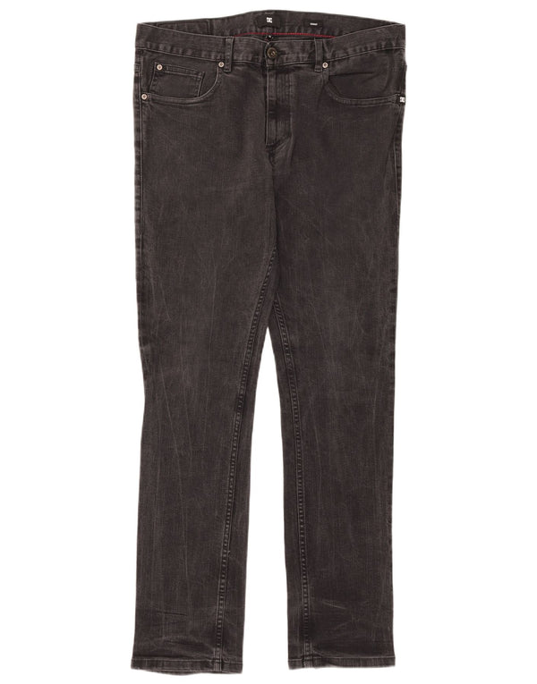 DC Mens Skinny Jeans W34 L31 Black Cotton