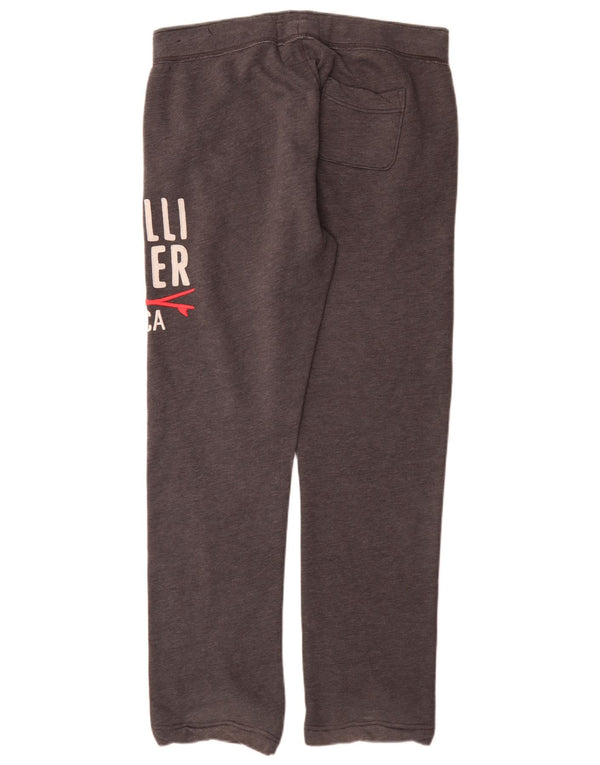 Pantaloni da tuta con grafica Hollister da donna UK 18 XL Cotone grigio