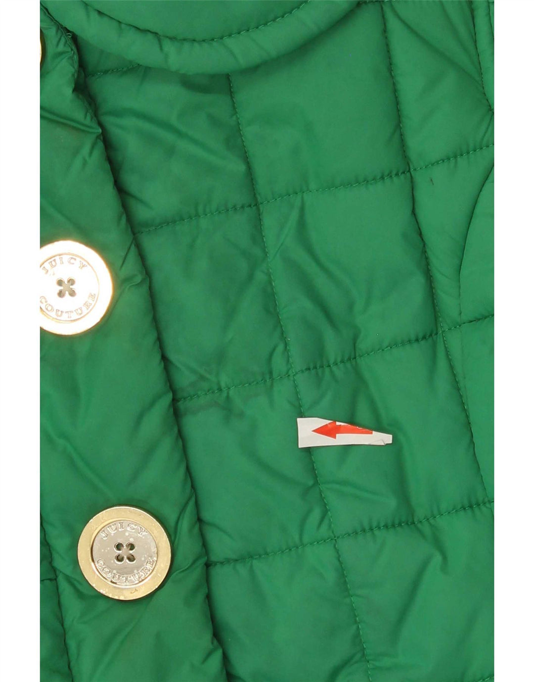 Gilet imbottito da donna Juicy Couture UK 14 Poliestere verde medio