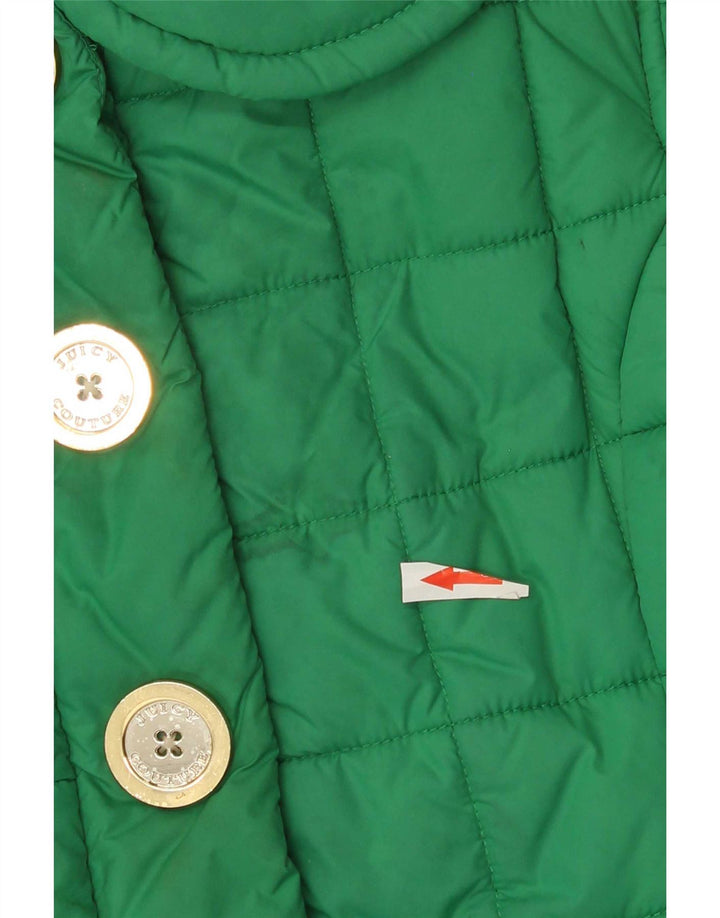 Gilet imbottito da donna Juicy Couture UK 14 Poliestere verde medio