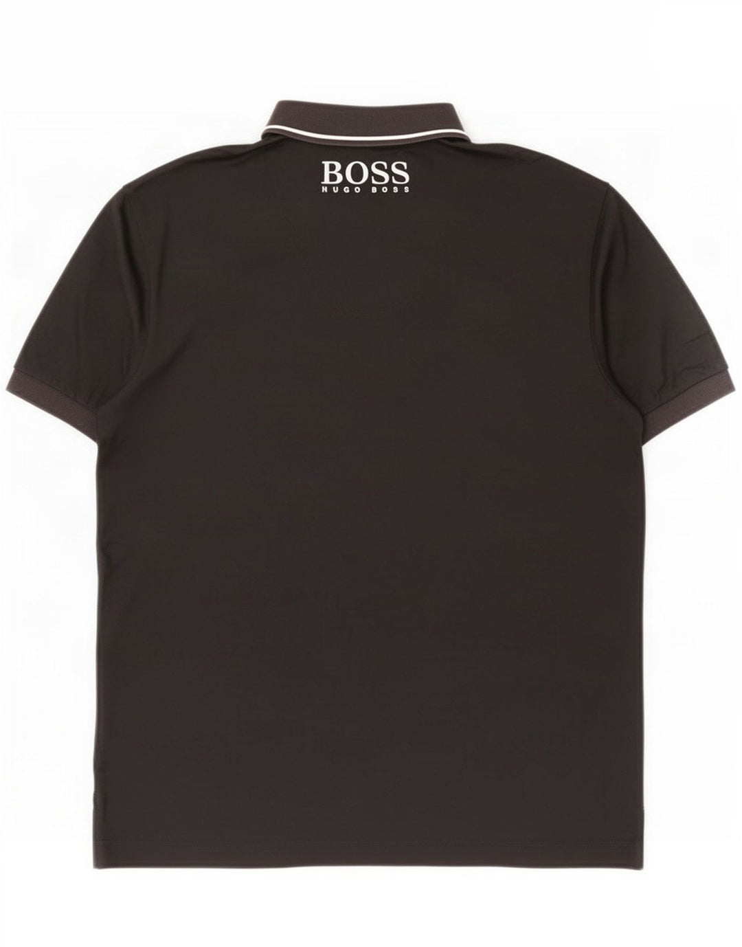 Polo grafica da uomo Hugo Boss color block medio nero