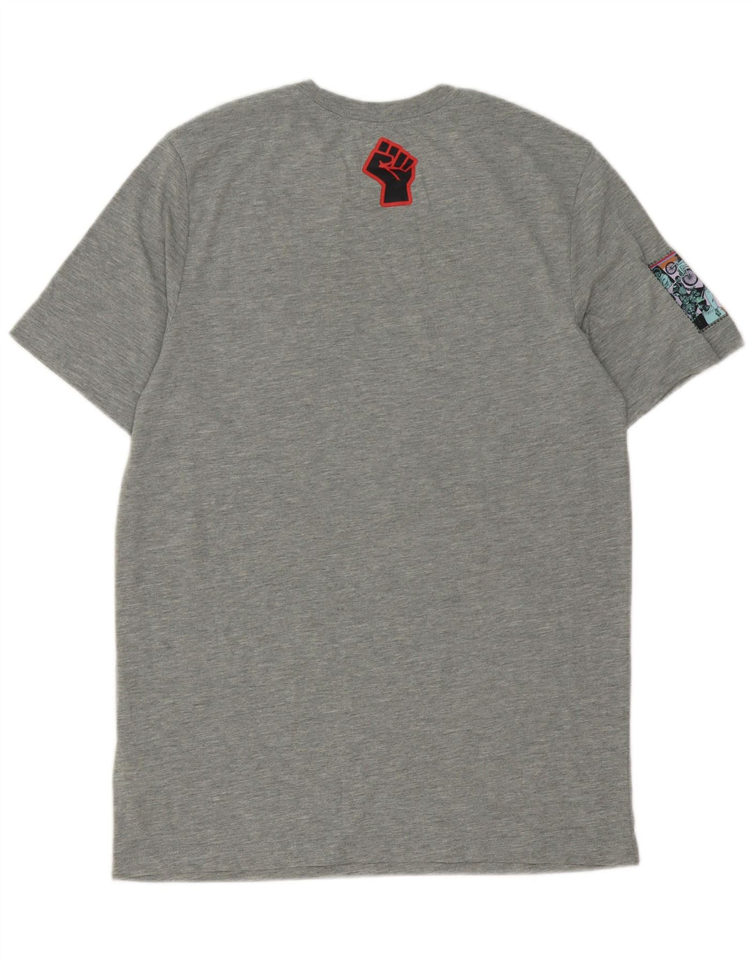 T-shirt grafica Nike Dri Fit da uomo in poliestere grigio medio