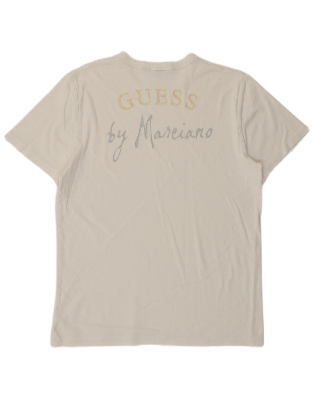 T-shirt grafica da uomo Guess By Marciano XL bianca