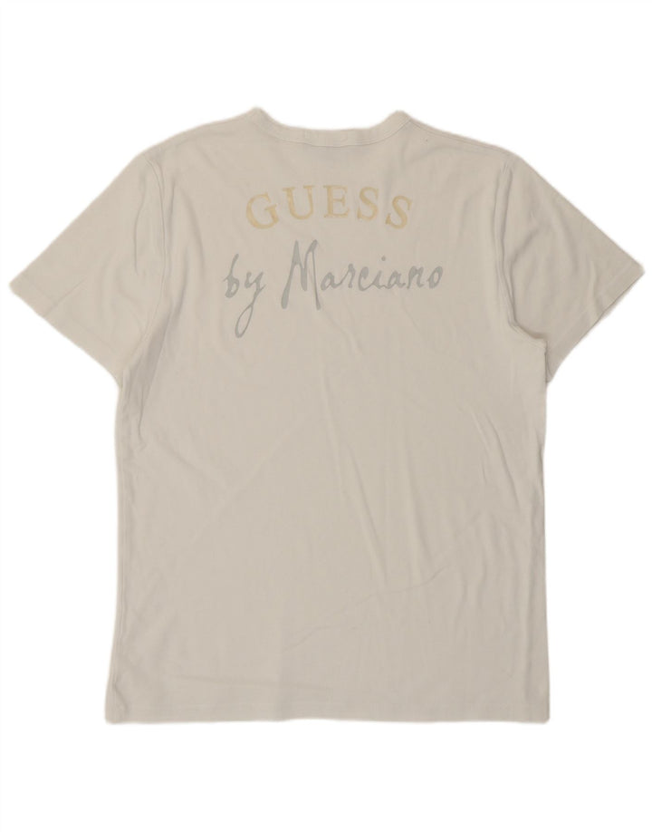 T-shirt grafica da uomo Guess By Marciano XL bianca