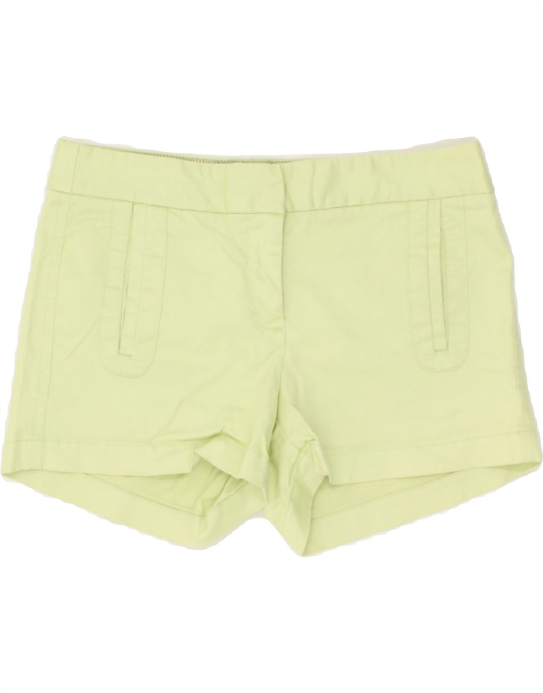 J. CREW Womens Hot Pants US 2 XS W28  Green Cotton Vintage J. Crew and Second-Hand J. Crew from Messina Hembry 