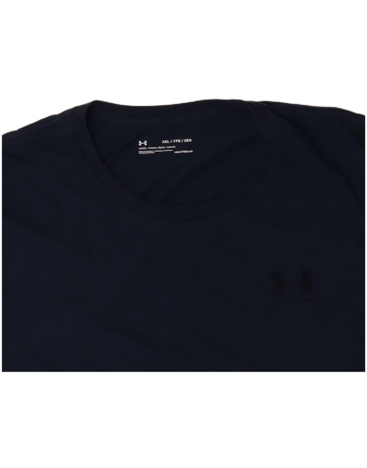 Maglietta da uomo UNDER ARMOUR Heat Gear Top 3XL Blu navy