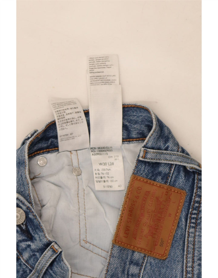 Levi's Uomo 501 Jeans dritti W30 L28 Cotone blu