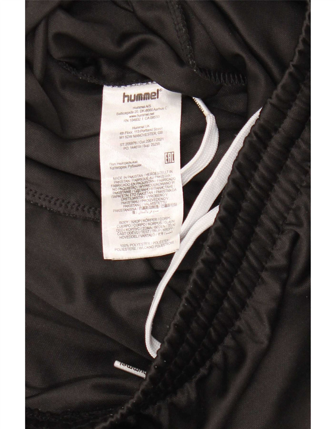 Pantaloni da tuta grafici da uomo Hummel XL poliestere nero