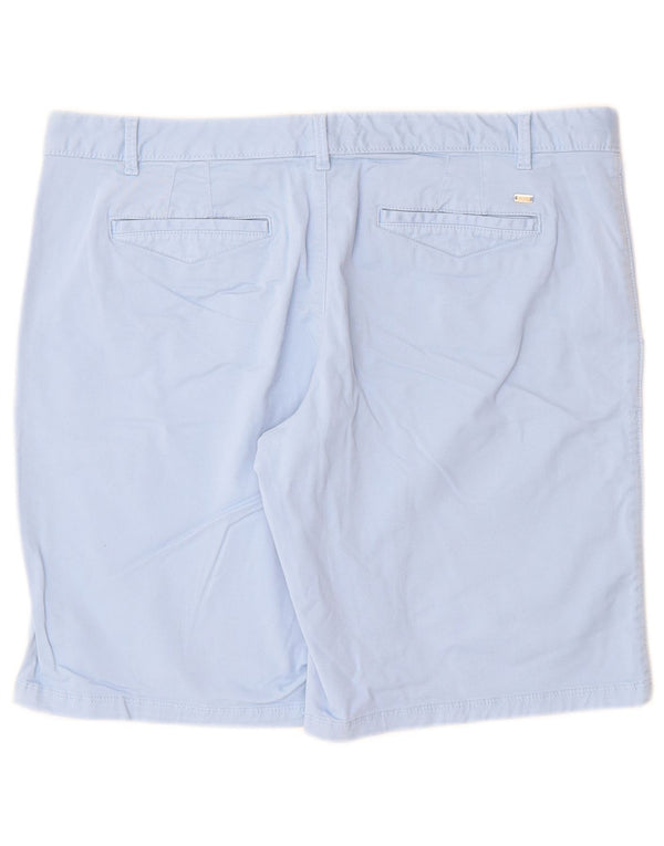 Pantaloncini chino da donna Tommy Hilfiger US 12 Large W34 cotone blu