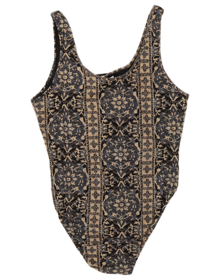 Body vintage da donna US 4 piccolo floreale multicolore