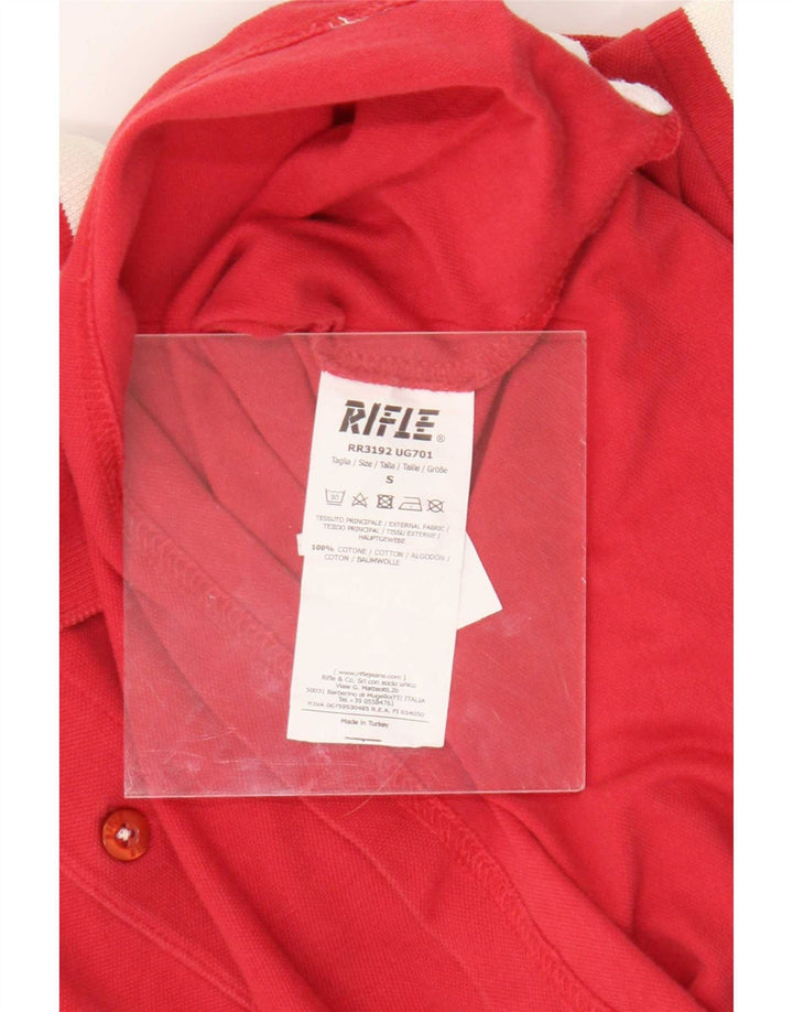 Polo da uomo Rifle piccola rossa in cotone