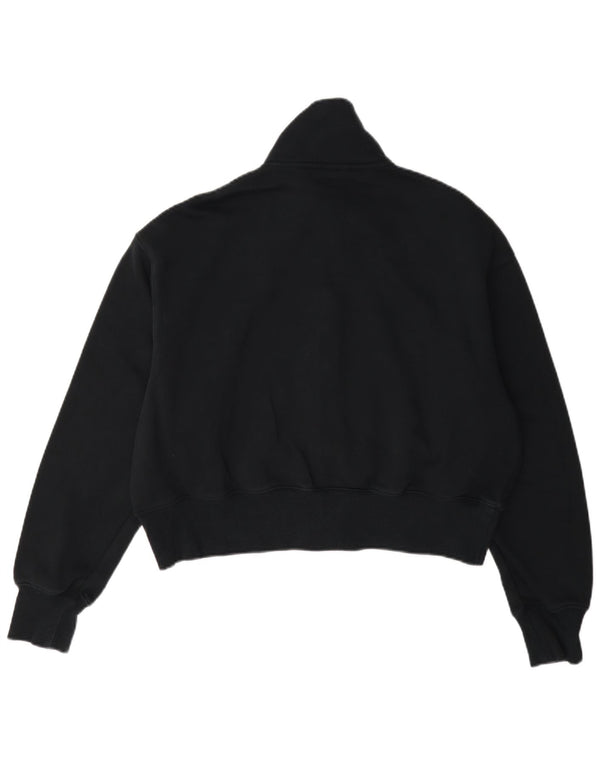 Giacca da tuta oversize corta da donna Nike UK 6 XS blu navy cotone