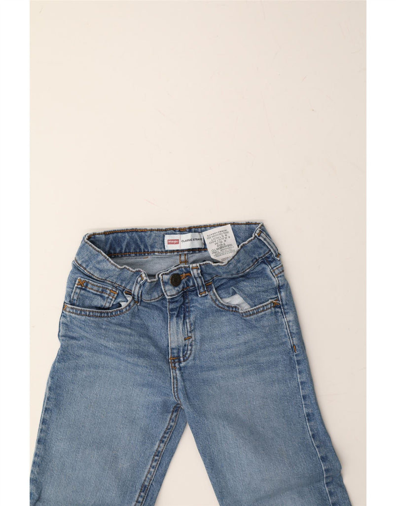 WRANGLER Boys Classic Fit Straight Jeans 7-8 Years W21 L22 Blue Cotton Vintage Wrangler and Second-Hand Wrangler from Messina Hembry 