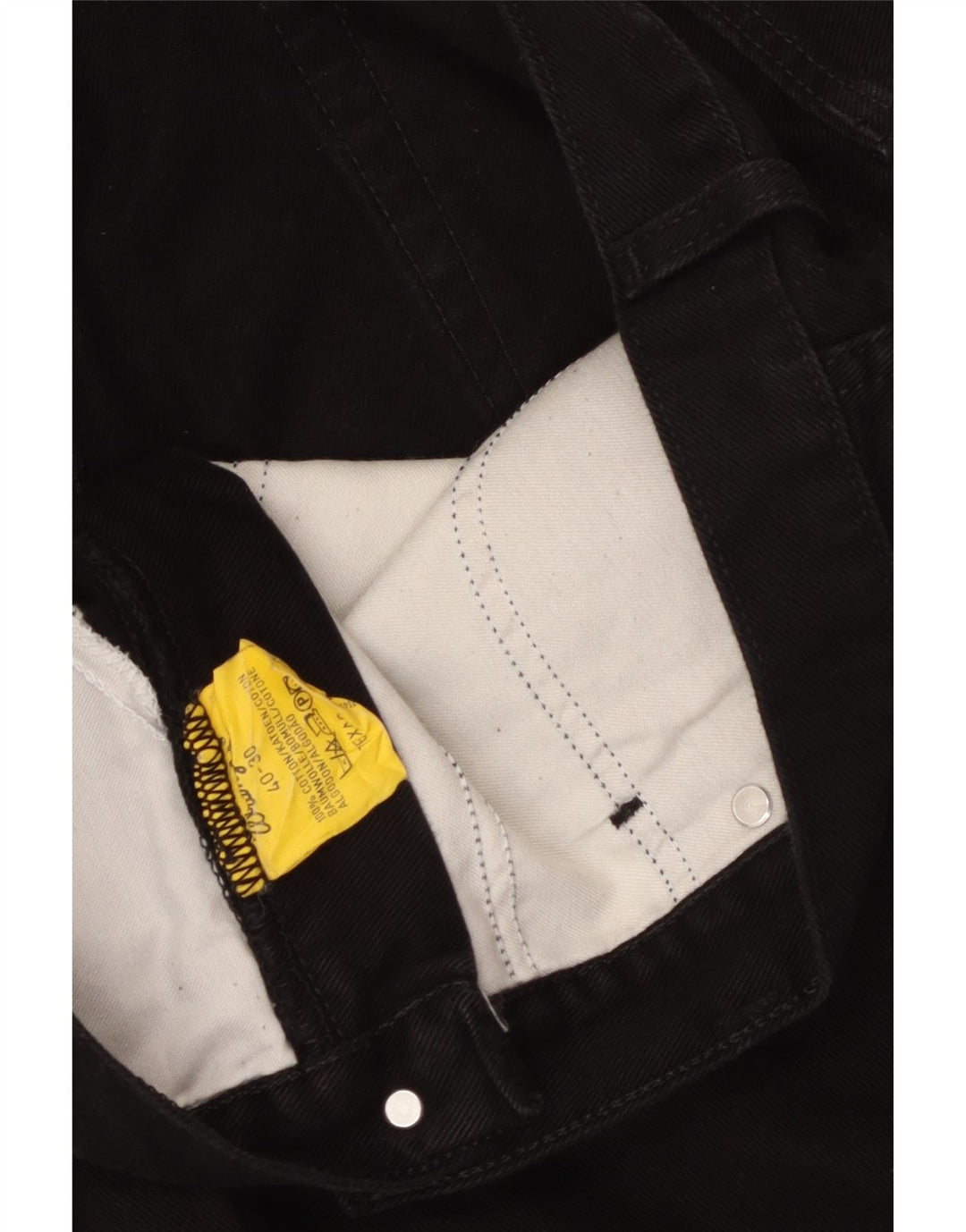 Jeans dritti da uomo Texas WRANGLER W40 L30 cotone nero