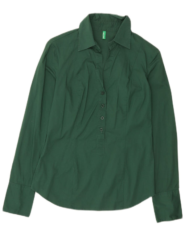 Camicia pullover da donna Benetton UK 12 verde medio