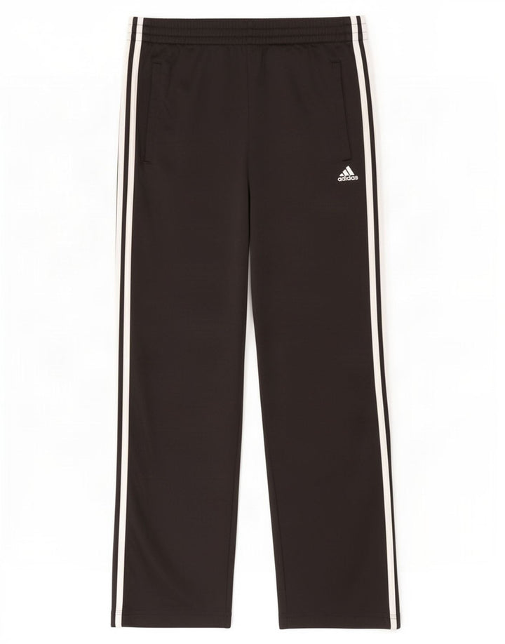 Pantaloni da tuta Adidas Climalite da uomo piccoli in poliestere nero