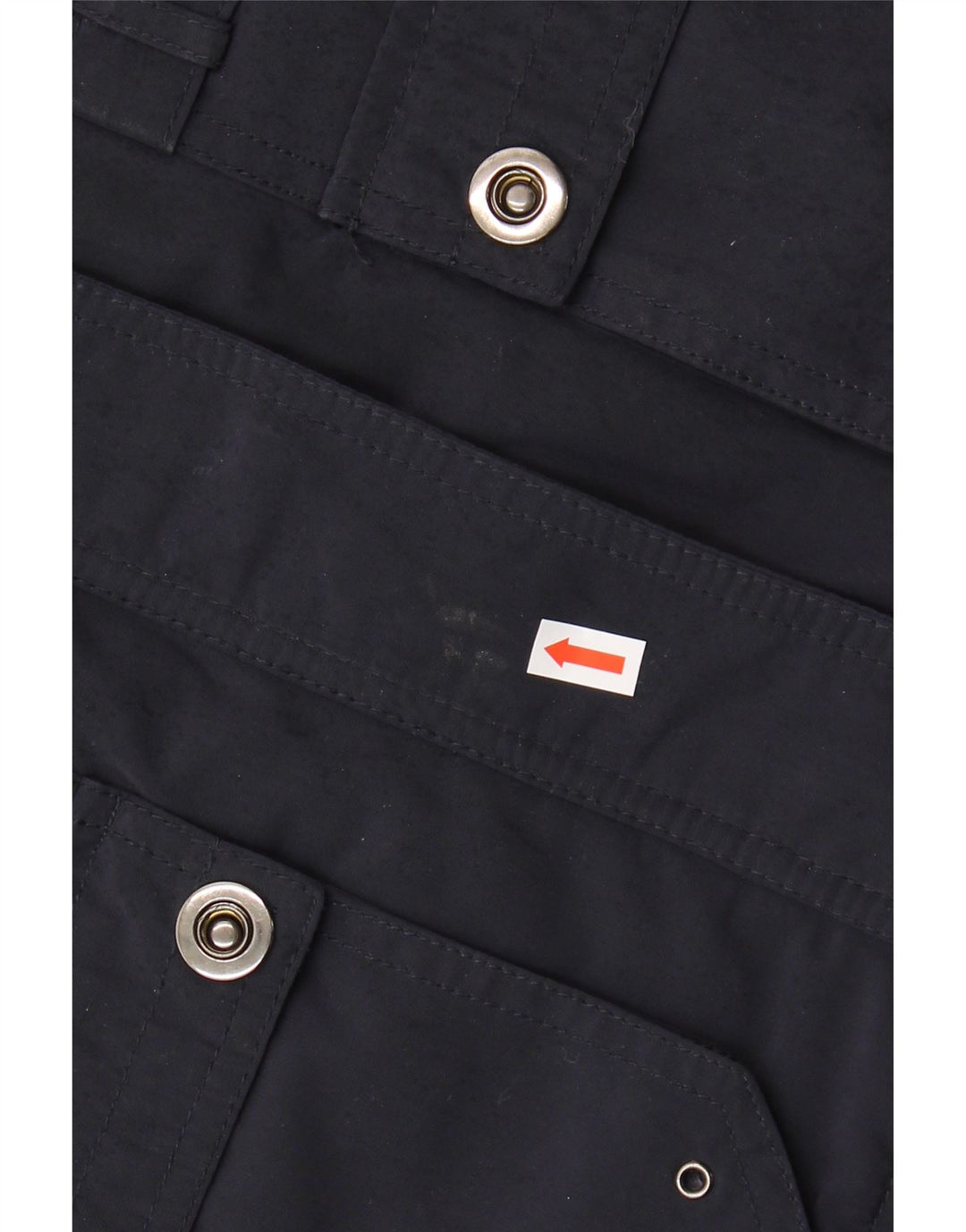 MASSIMO DUTTI Womens Utility Jacket UK 10 Small Navy Blue Polyester
