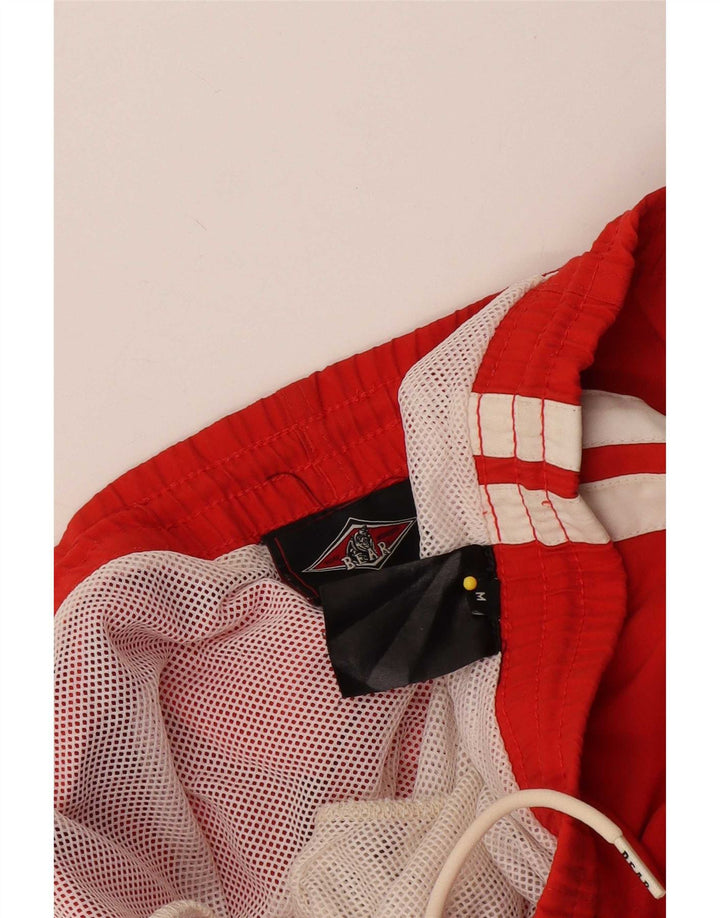 Pantaloncini da bagno da uomo Bear Bear a righe rosse medie