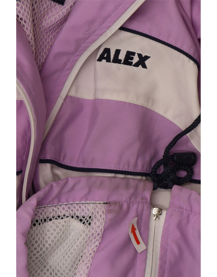 Giacca da tuta oversize da donna ALEX UK 12 Blocco colore viola medio