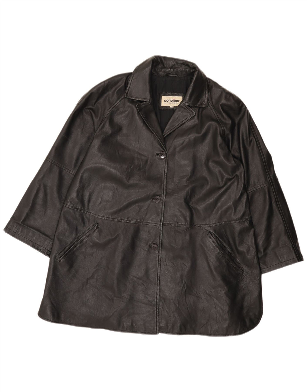 Giacca In Pelle Donna Conbipel IT 44 Media Pelle Nera