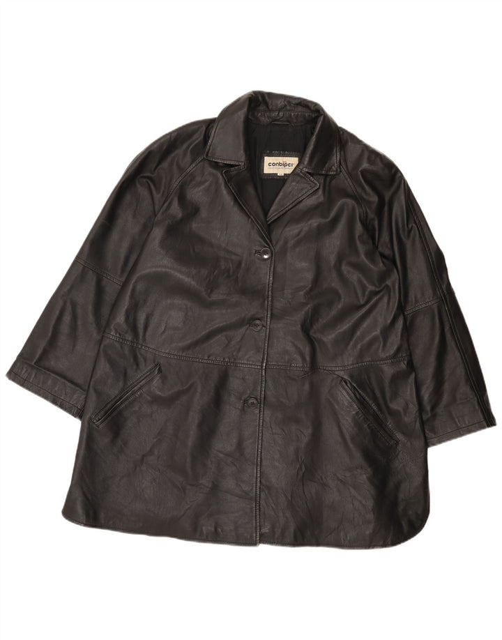 Giacca In Pelle Donna Conbipel IT 44 Media Pelle Nera
