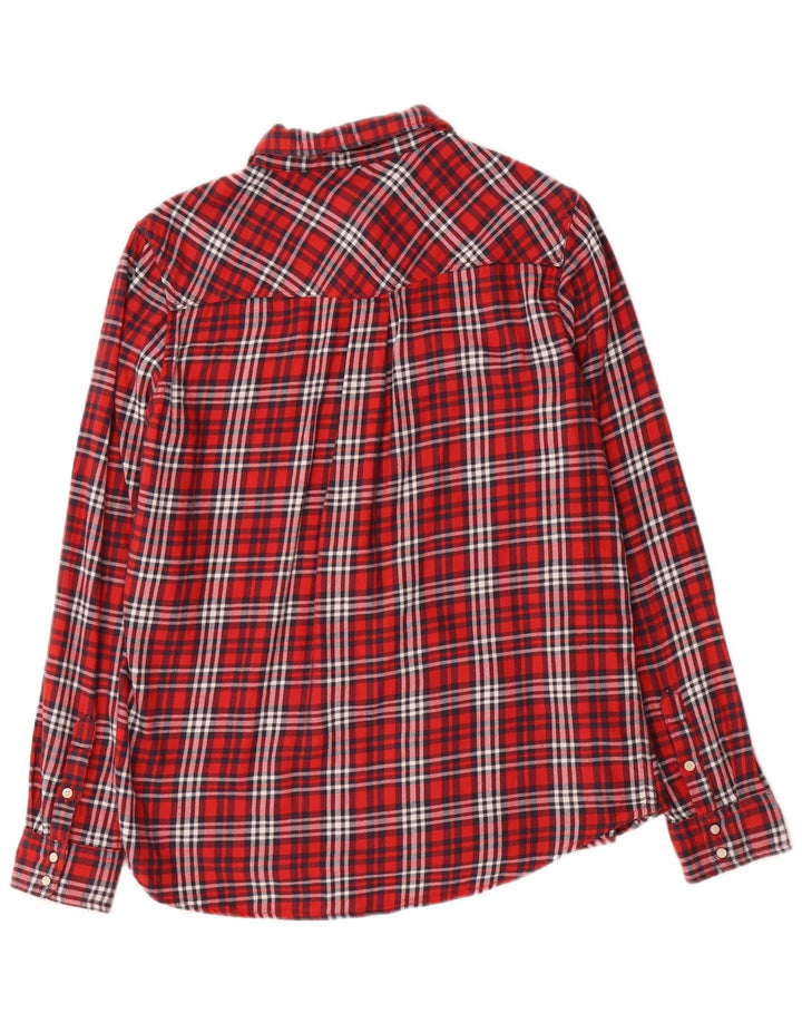 Camicia in flanella da donna Lee UK 16 grande quadretto rosso