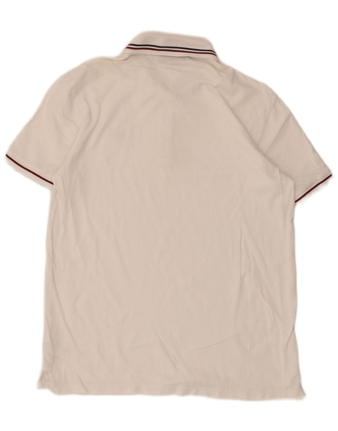 Polo da uomo Hugo Boss in cotone a righe bianche medie