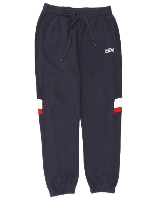 Fila Pantaloni da tuta da uomo Joggers Large Blu navy in cotone color block