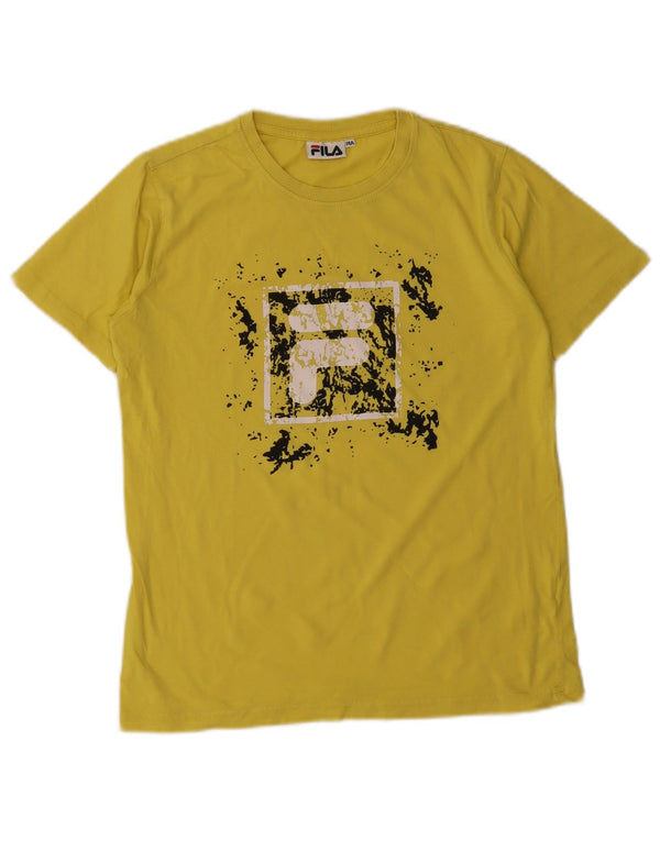 Maglietta grafica da ragazzo Fila Top 13-14 anni Giallo