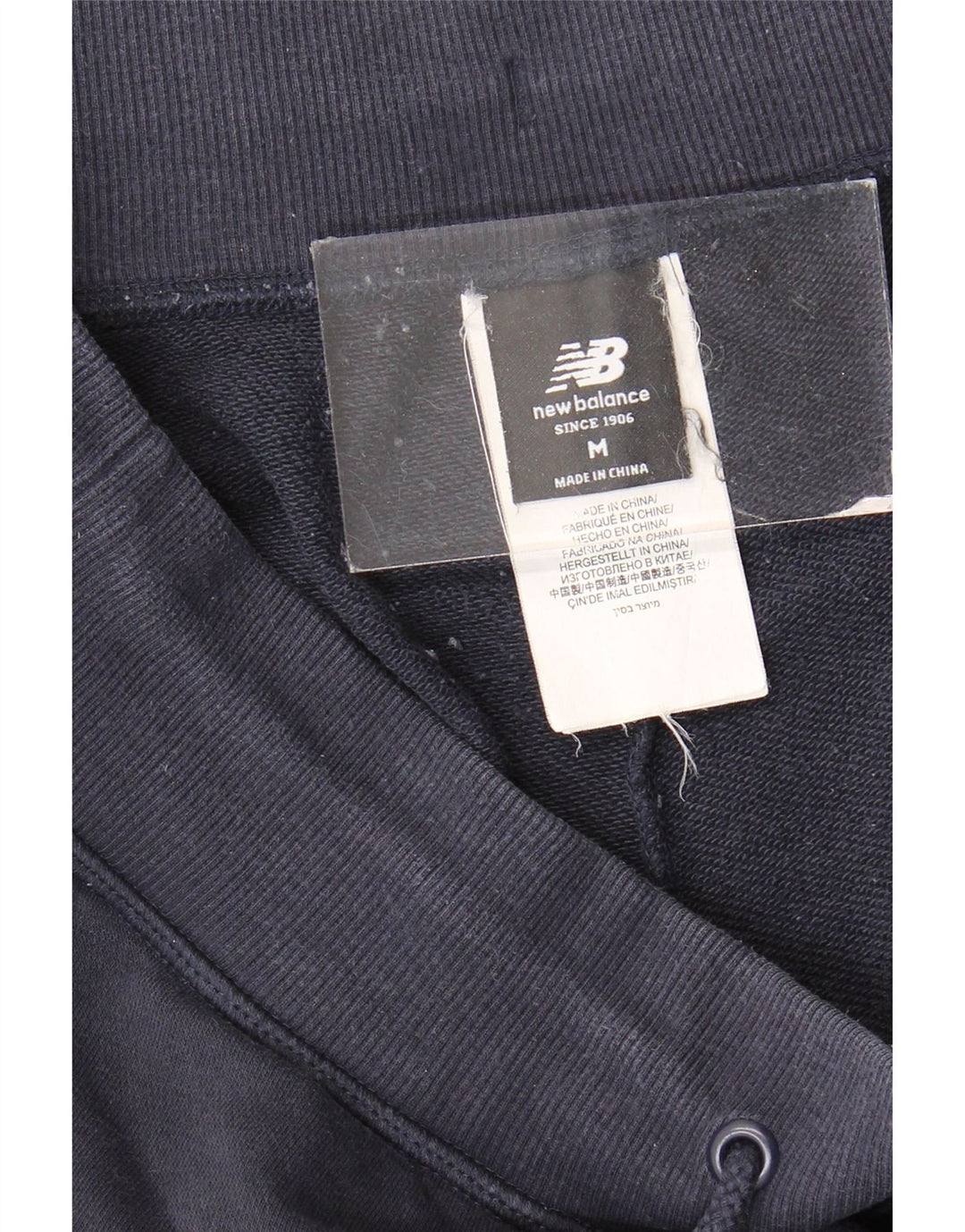 Pantaloni da tuta da uomo New Balance Joggers medio cotone blu navy