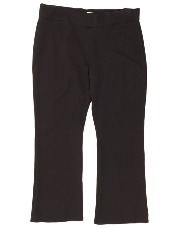 Pantaloni corti Marks & Spencer da donna Bootcut UK 20 2XL W36 L26 Nero