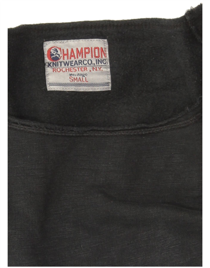 Felpa oversize Champion Heritage da donna UK 10 piccola nera